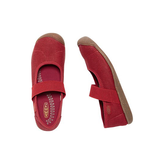 SIENNA MJ CANVAS RED DAHLIA
